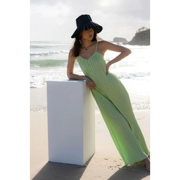 RUE STIIC Ida Pleated Jumpsuit Patina‎ Green NWT Sz XS - Picture 1 of 6